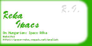 reka ipacs business card