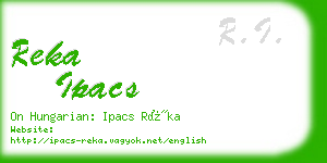 reka ipacs business card